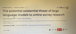 AI“伪装”进入问卷调查，《PNAS》研究警示在线调查正面临根本性危机
